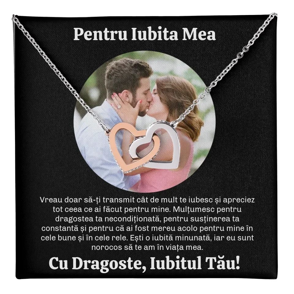 Colier Argint Personalizat cu Poză și Mesaj Unic