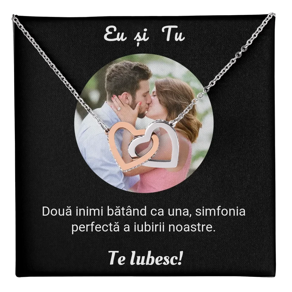 Colier Argint Personalizat cu Poză și Mesaj Unic