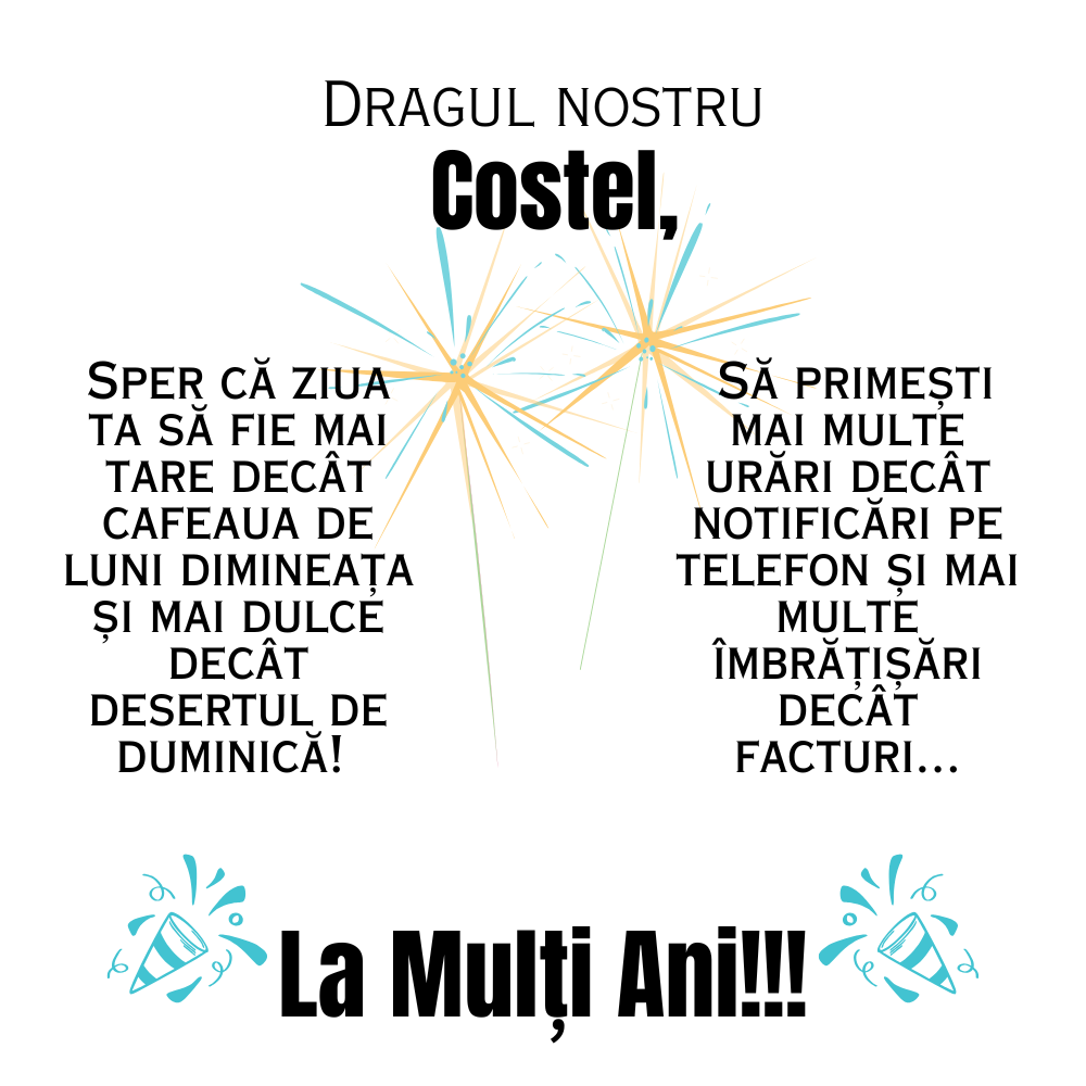 Cadou pentru Costel