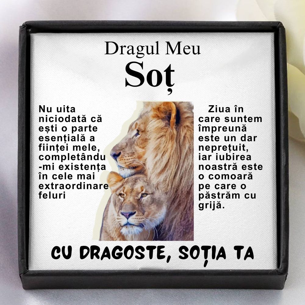 Dragul meu Soț- Lănțișor Black Diamond Style