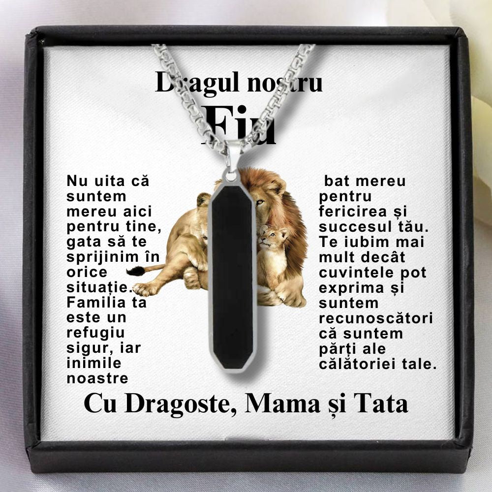 Cadou Pentru Ziua Fiului - Lănțișor Black Diamond Style