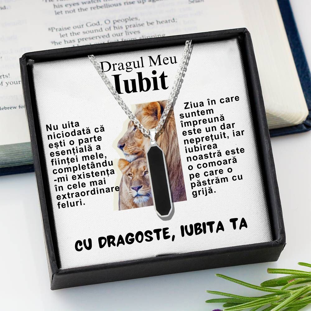 Cadou Lantisor Pentru Sot - Black Diamond Style
