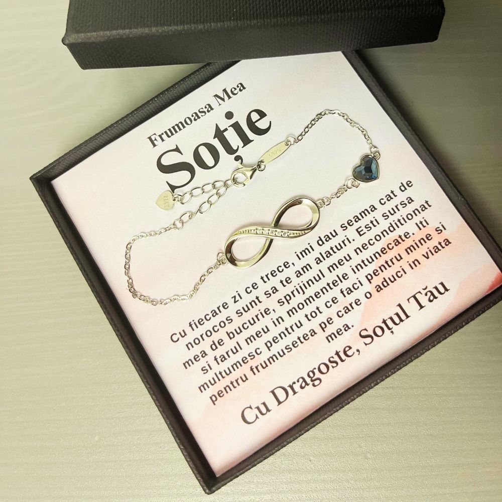 Cadouri Sotie Zi De Nastere -Brățară Infinite Love