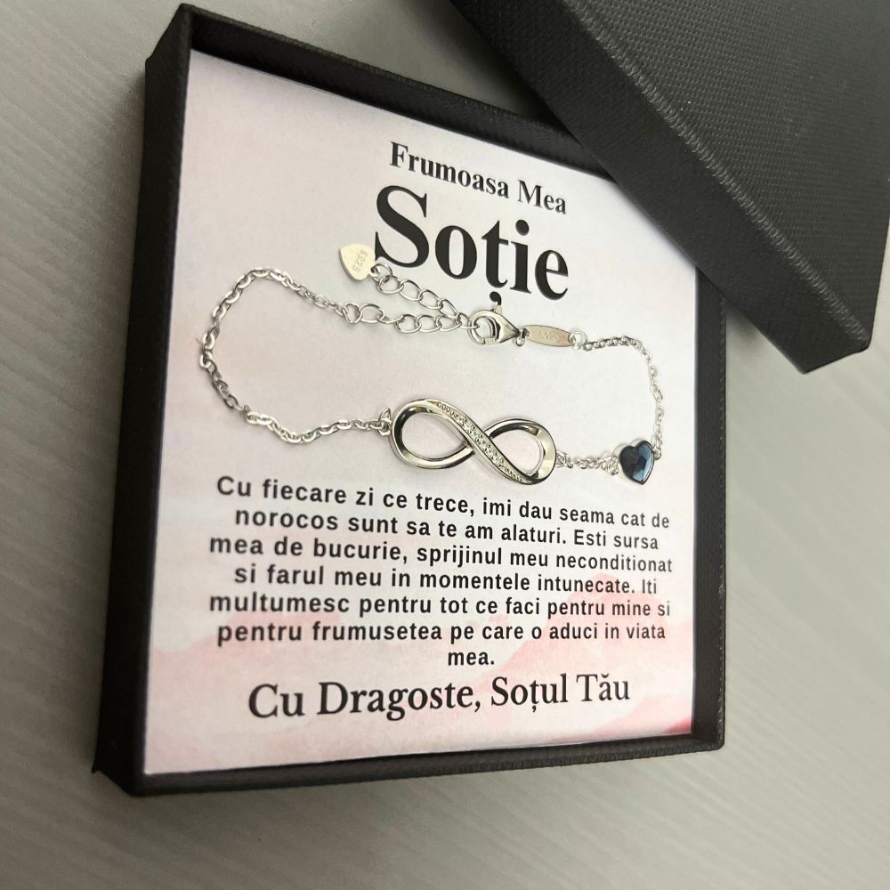 Cadouri Sotie Zi De Nastere -Brățară Infinite Love