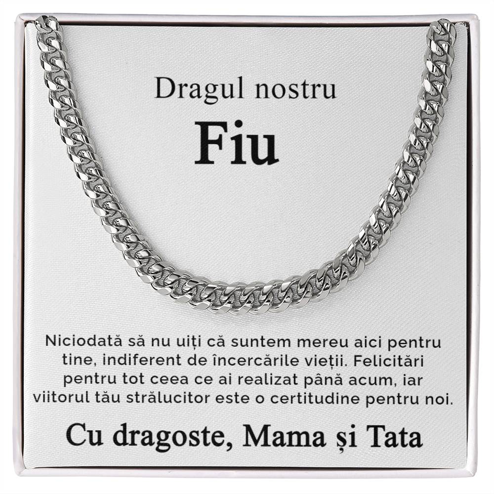 Cadou pentru fiul nostru - Lantisor Cuban Link