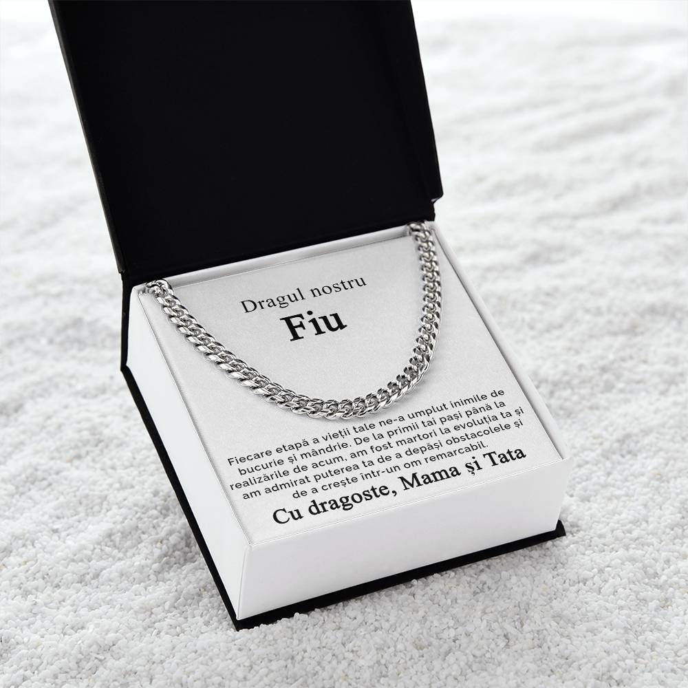 Bijuterie Pentru Fiu - Lantisor Cuban Link