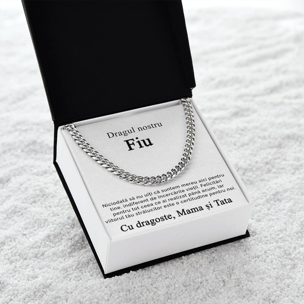 Cadou pentru fiul nostru - Lantisor Cuban Link
