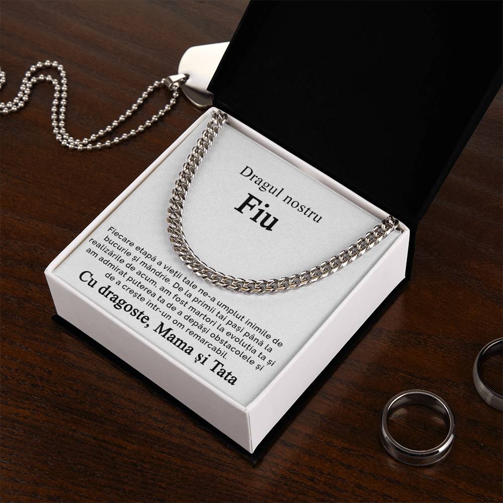 Bijuterie Pentru Fiu - Lantisor Cuban Link