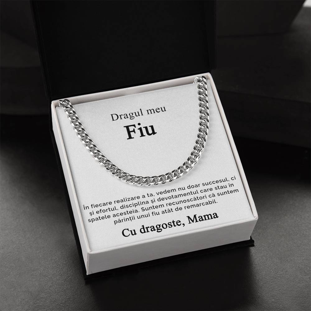 Cadou de la mama pentru fiu - Lantisor Cuban Link