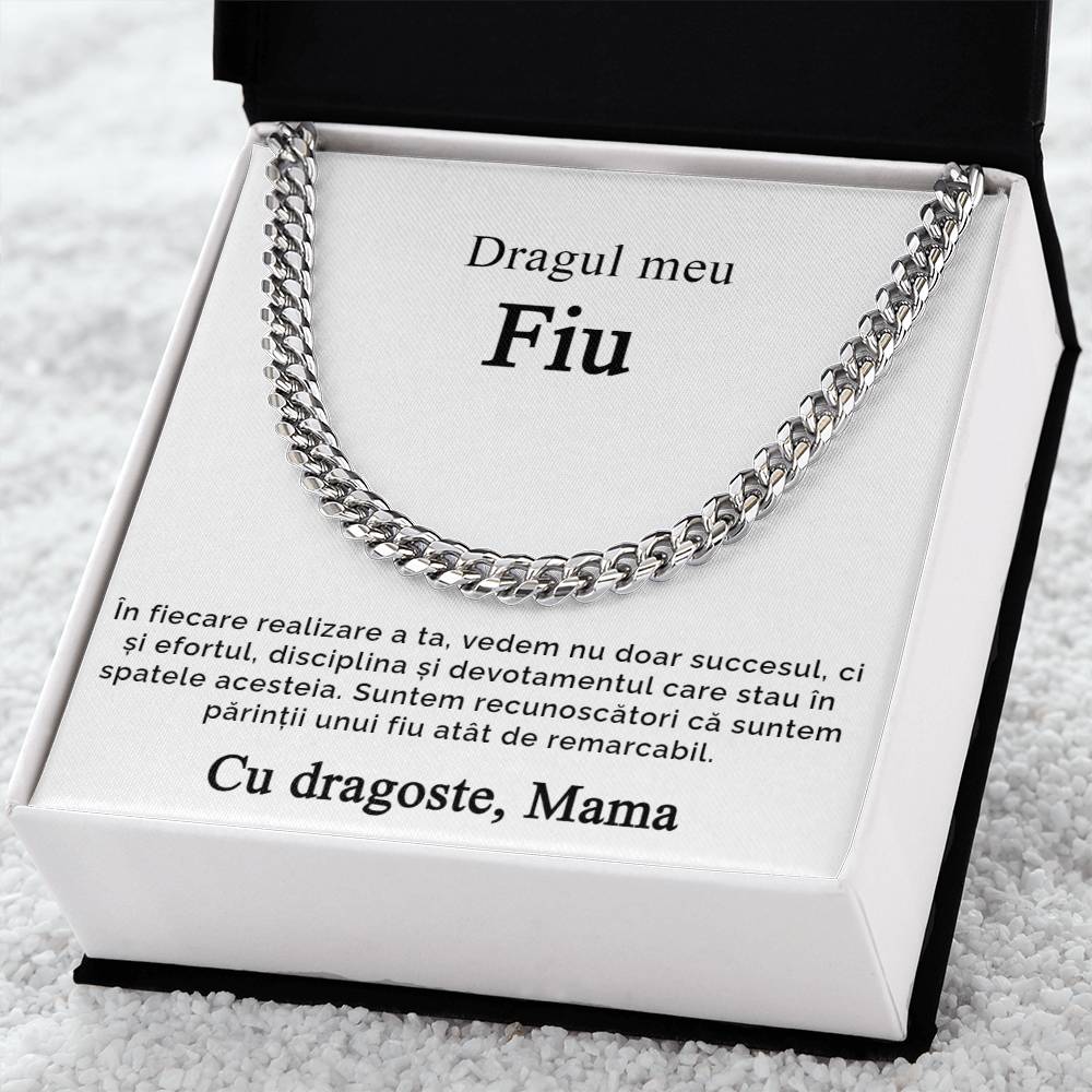 Cadou de la mama pentru fiu - Lantisor Cuban Link