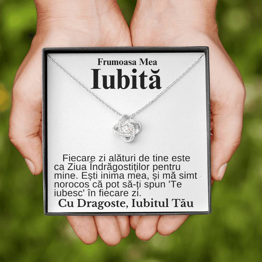 Frumoasa Mea Iubită- Colier Love Knot Declarație Iubire