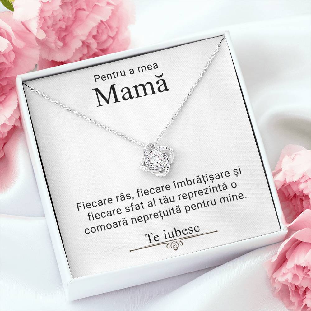 Cadouri Mame - Colier Love Knot Argint