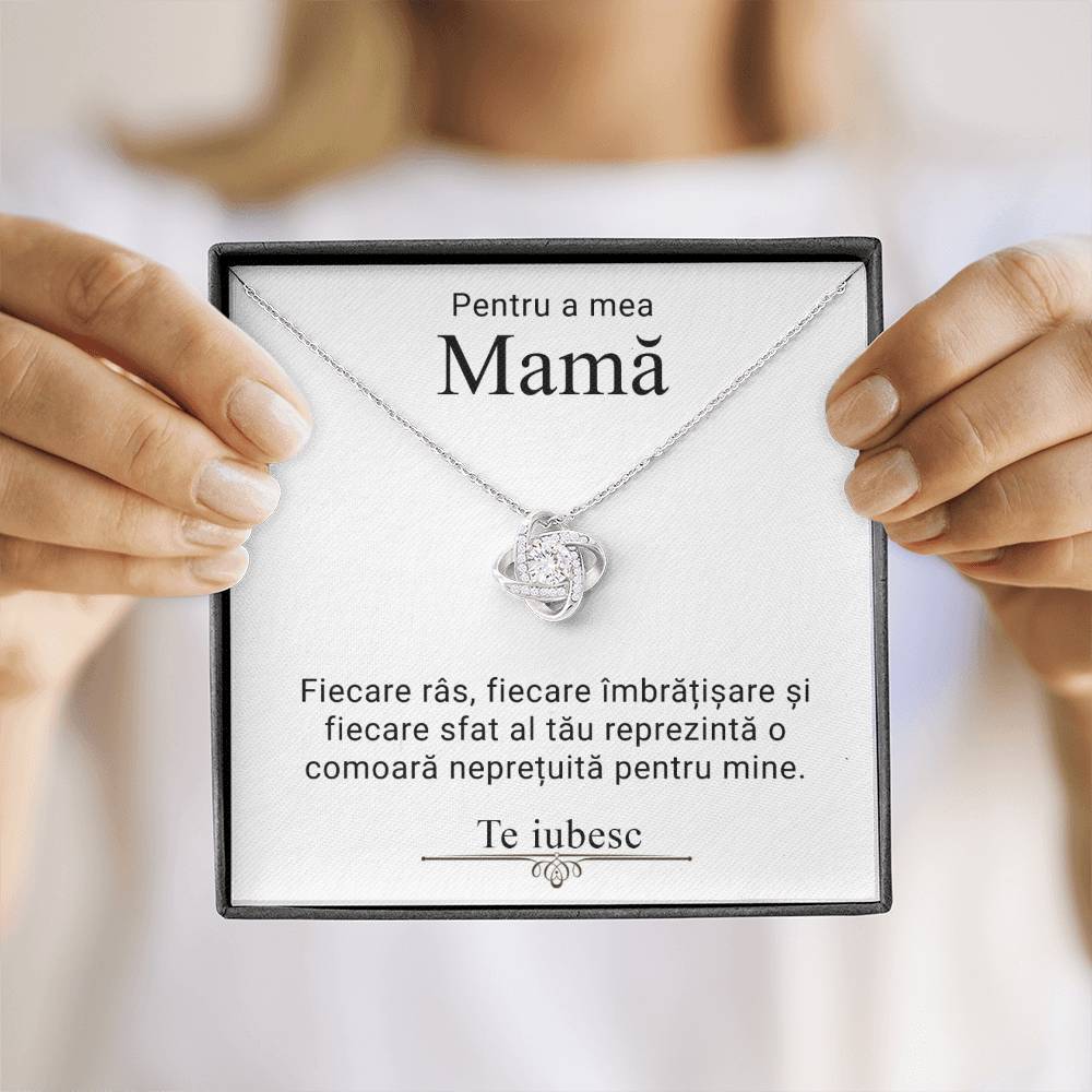 Cadouri Mame - Colier Love Knot Argint
