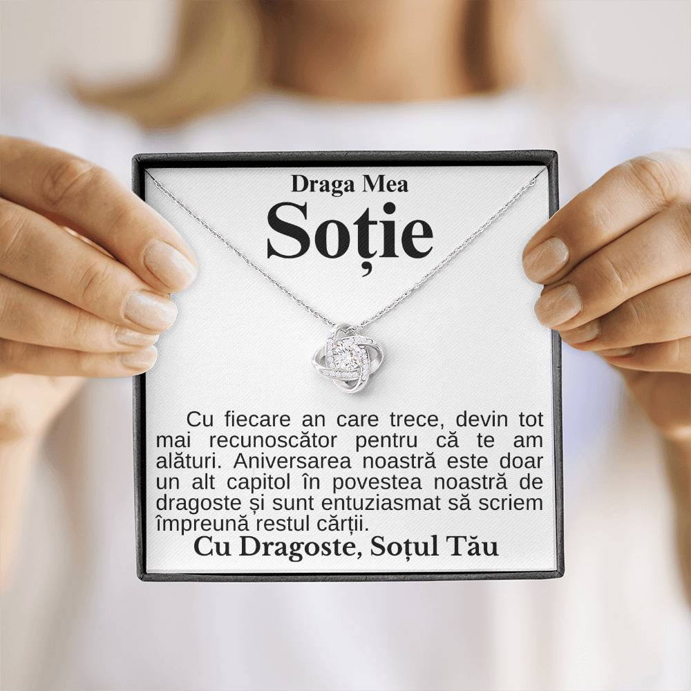 Cadouri Sotii - Colier Love Knot Aniversare