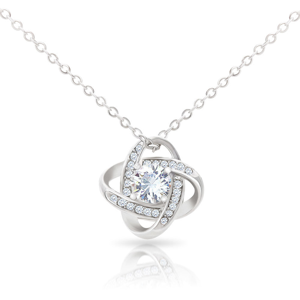Cadou Pentru Ziua Fiicei -Colier Love Knot Father's Love