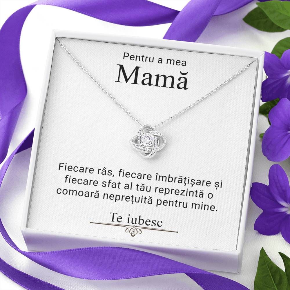 Cadouri Mame - Colier Love Knot Argint