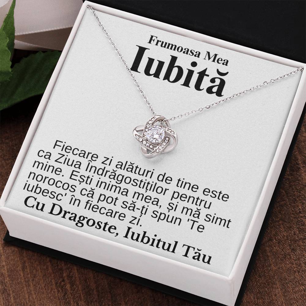 Frumoasa Mea Iubită- Colier Love Knot Declarație Iubire