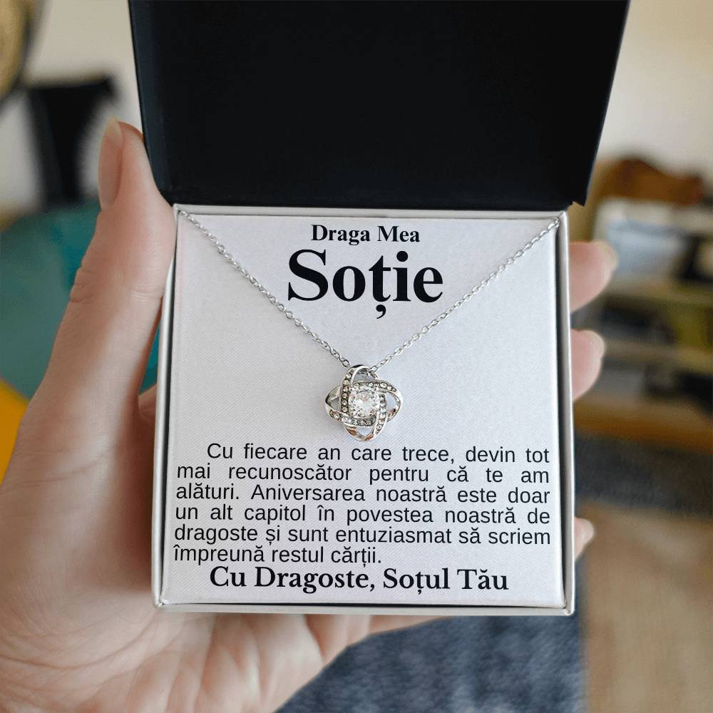 Cadouri Sotii - Colier Love Knot Aniversare