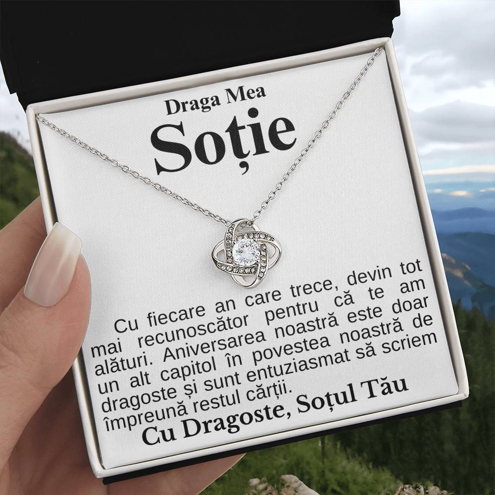 Cadouri Sotii - Colier Love Knot Aniversare