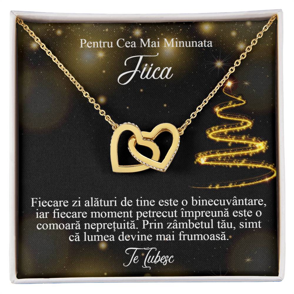 Cadouri Personalizate Pentru Fiica - Colier Inimi Pereche