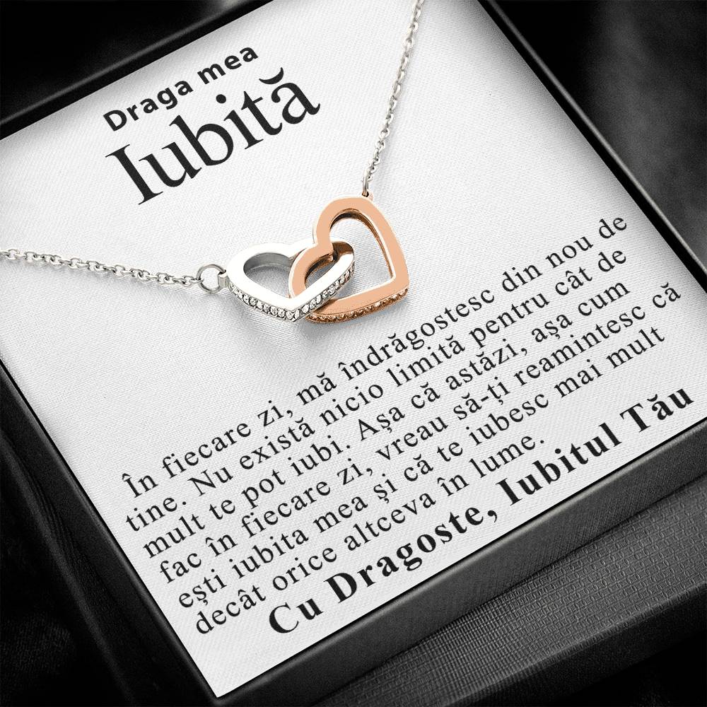 Draga Mea Iubită- Colier Inimi Love Connection