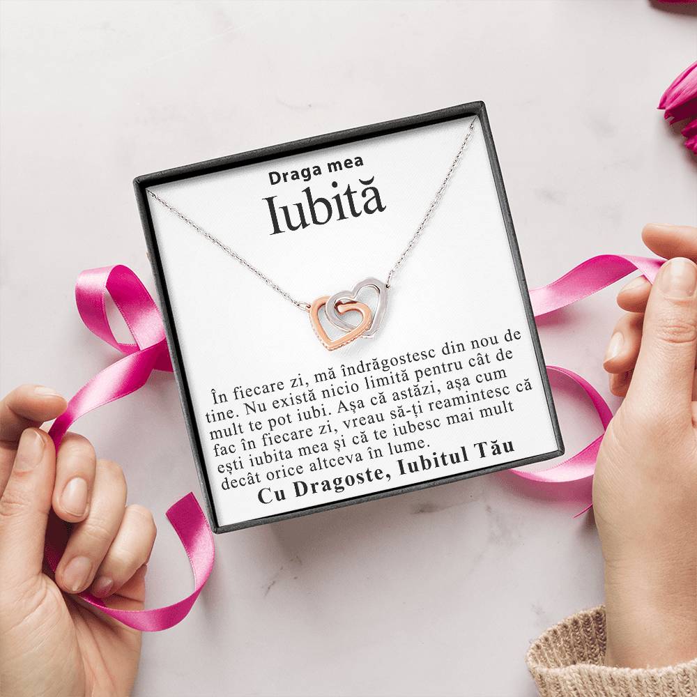 Draga Mea Iubită- Colier Inimi Love Connection