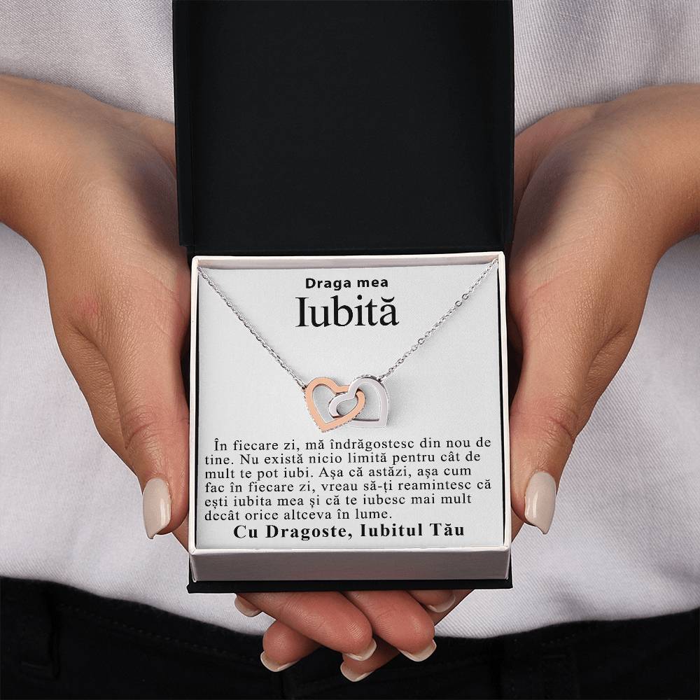 Draga Mea Iubită- Colier Inimi Love Connection