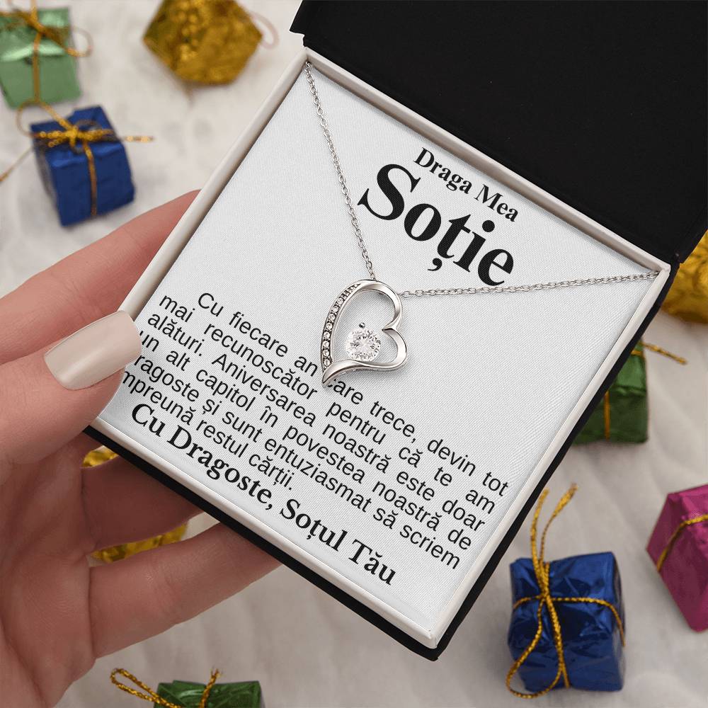 Cadou Pentru Ziua Sotiei - Colier Heart Diamond