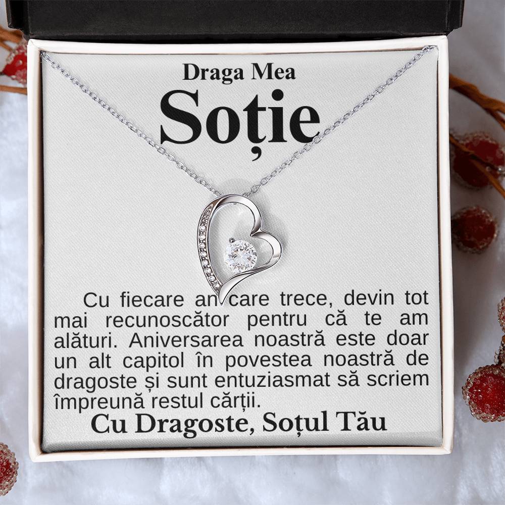 Cadou Pentru Ziua Sotiei - Colier Heart Diamond