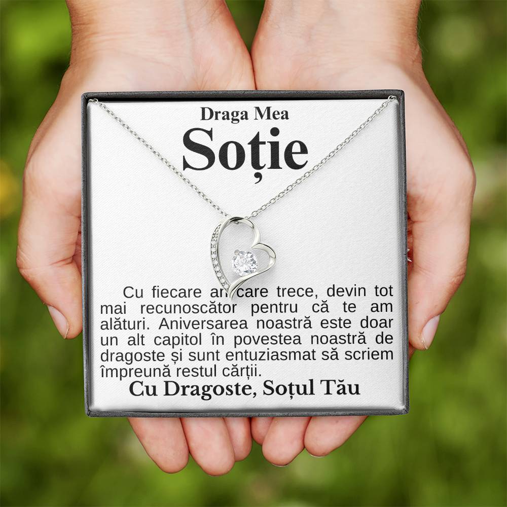 Cadou Pentru Ziua Sotiei - Colier Heart Diamond