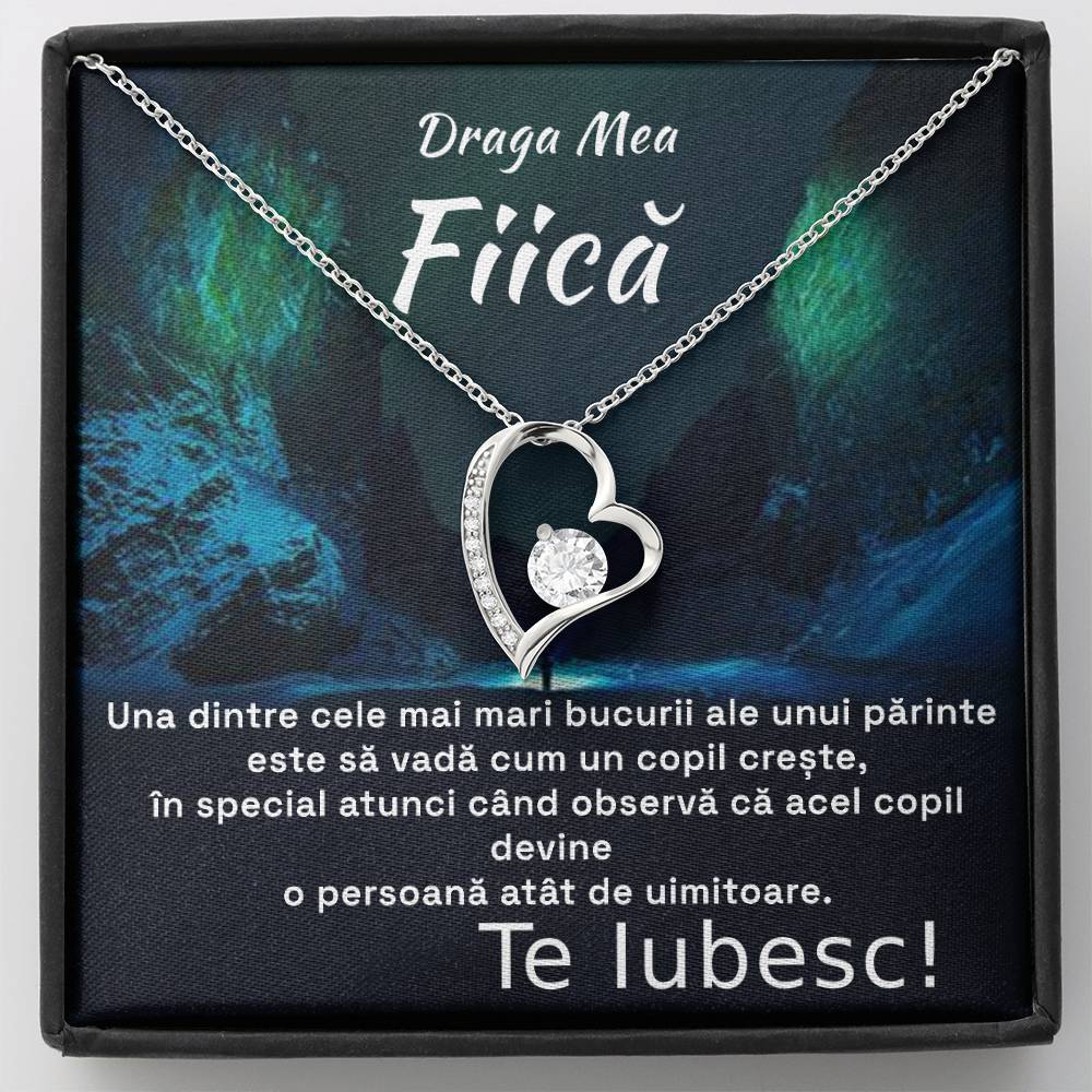 Cadou pt Fiica - Colier Heart Iubire