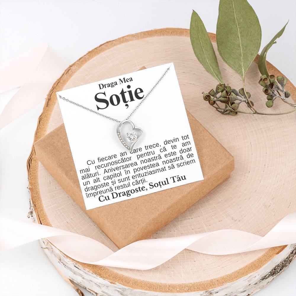 Cadou Pentru Ziua Sotiei - Colier Heart Diamond