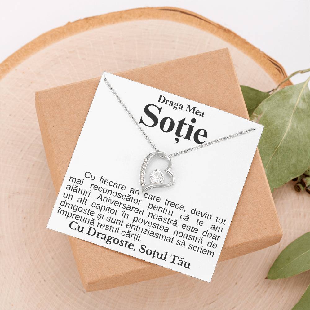 Cadou Pentru Ziua Sotiei - Colier Heart Diamond