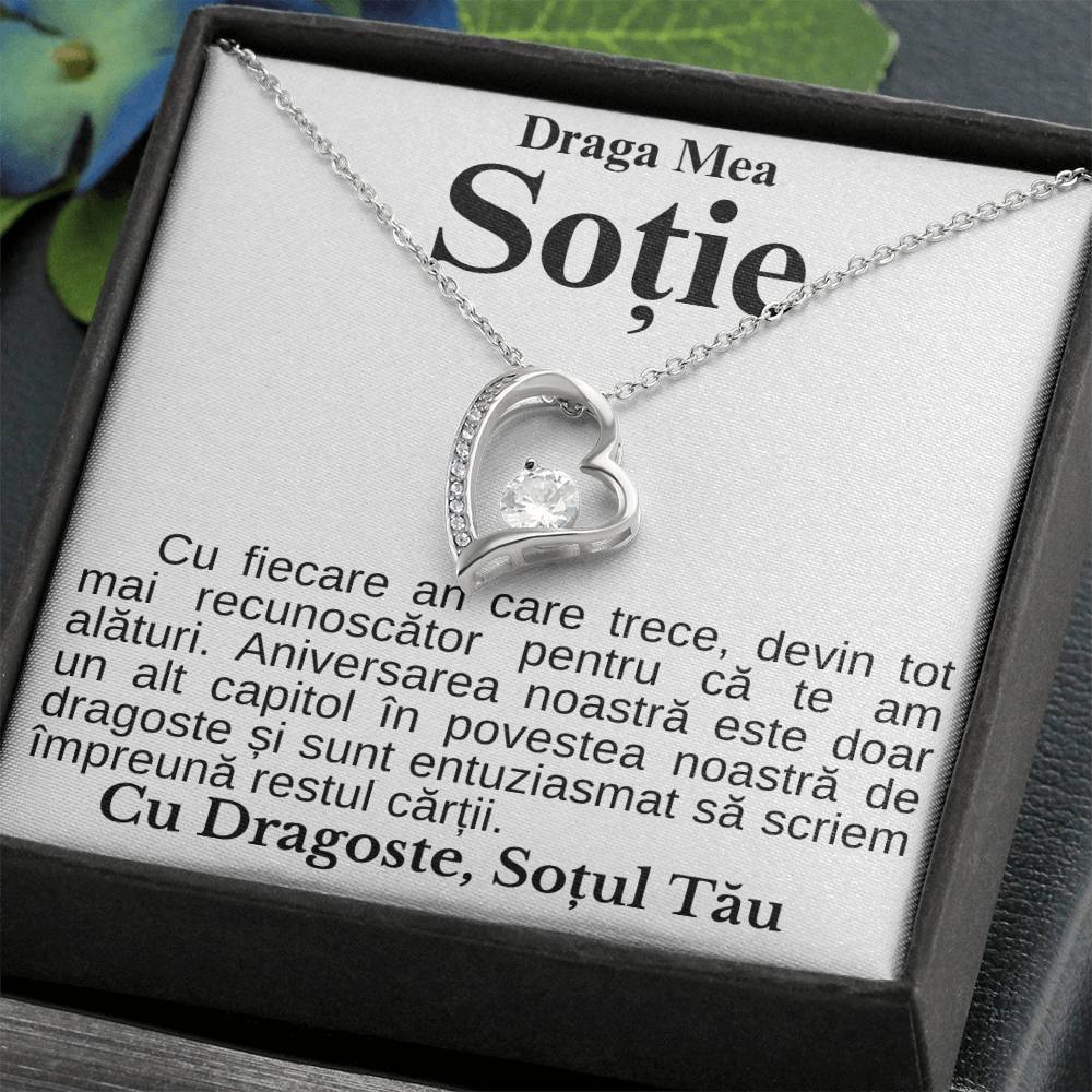 Cadou Pentru Ziua Sotiei - Colier Heart Diamond