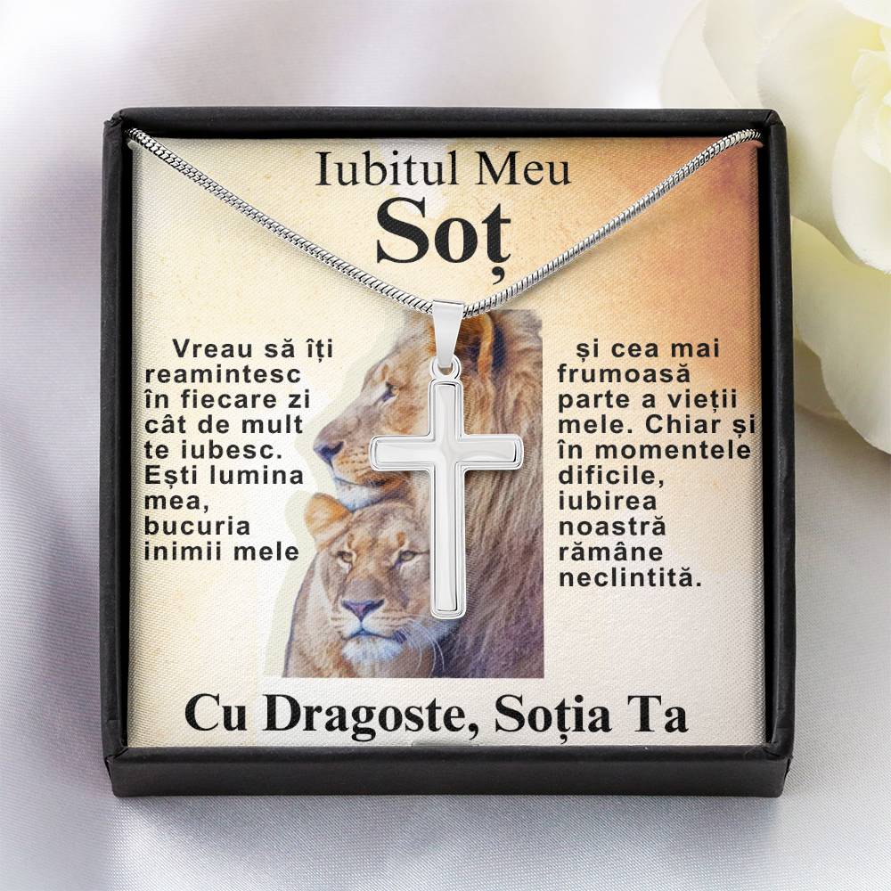 Iubitul Meu Soț- Lantisor Cruce Lion
