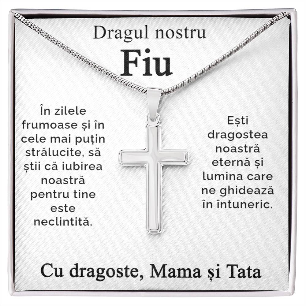 Pentru Fiu - Mama si tata - Lantisor Cruce