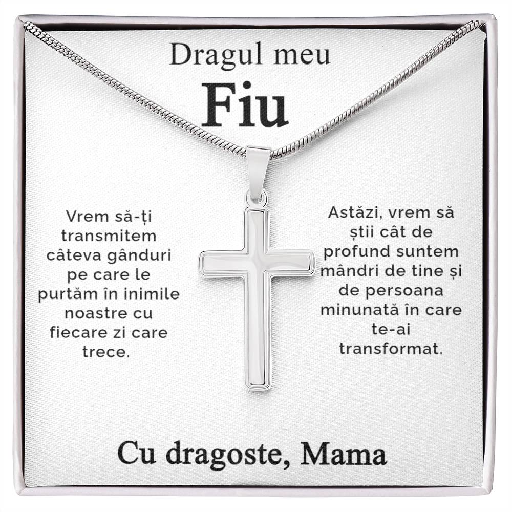 Cadou Personalizat Pentru Fiu - Lantisor Cruce