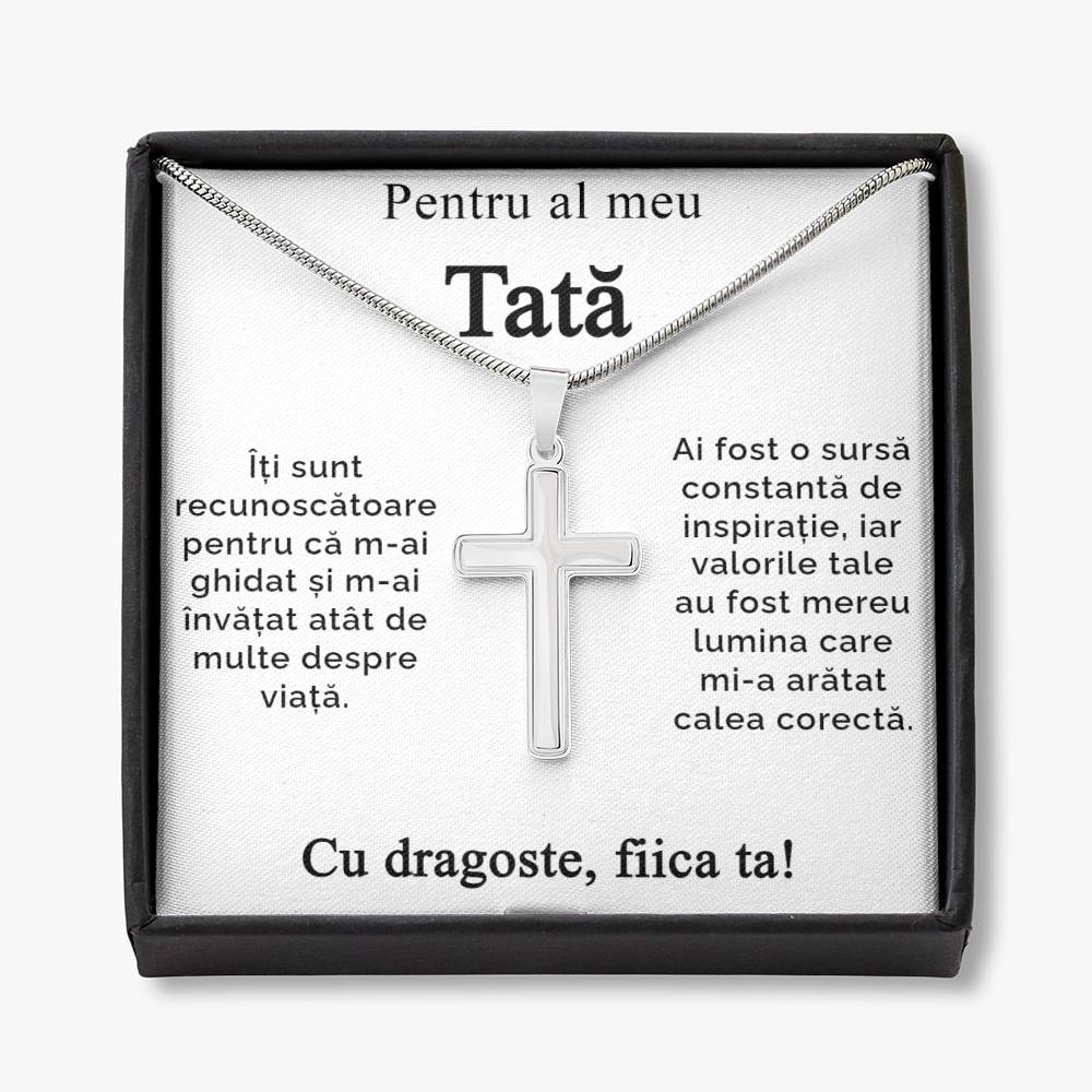 cadou colier si mesaj pentru tata