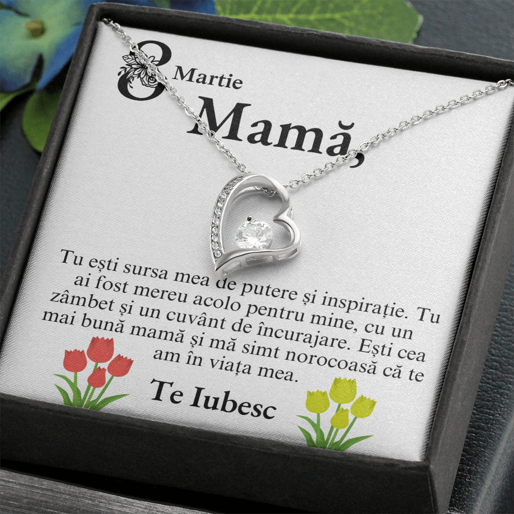 cadou pentru mama de 8 martie insotit de mesaj