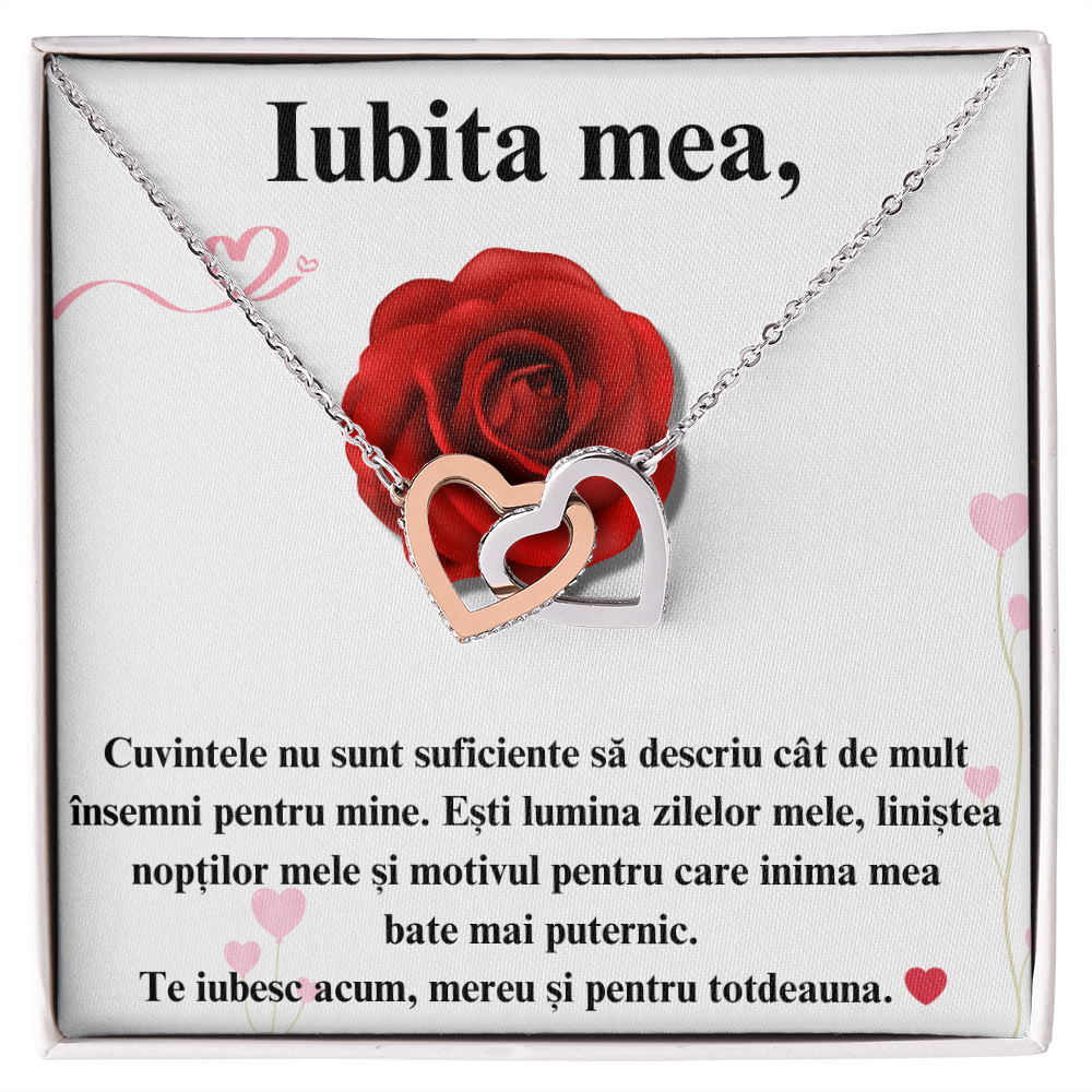 Cadou Iubita - Lănțișor inimi unite – Emotiv