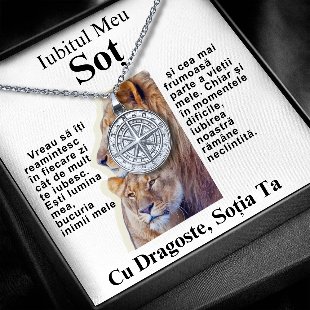 Cadou pentru sotul meu - Lănțișor Compass