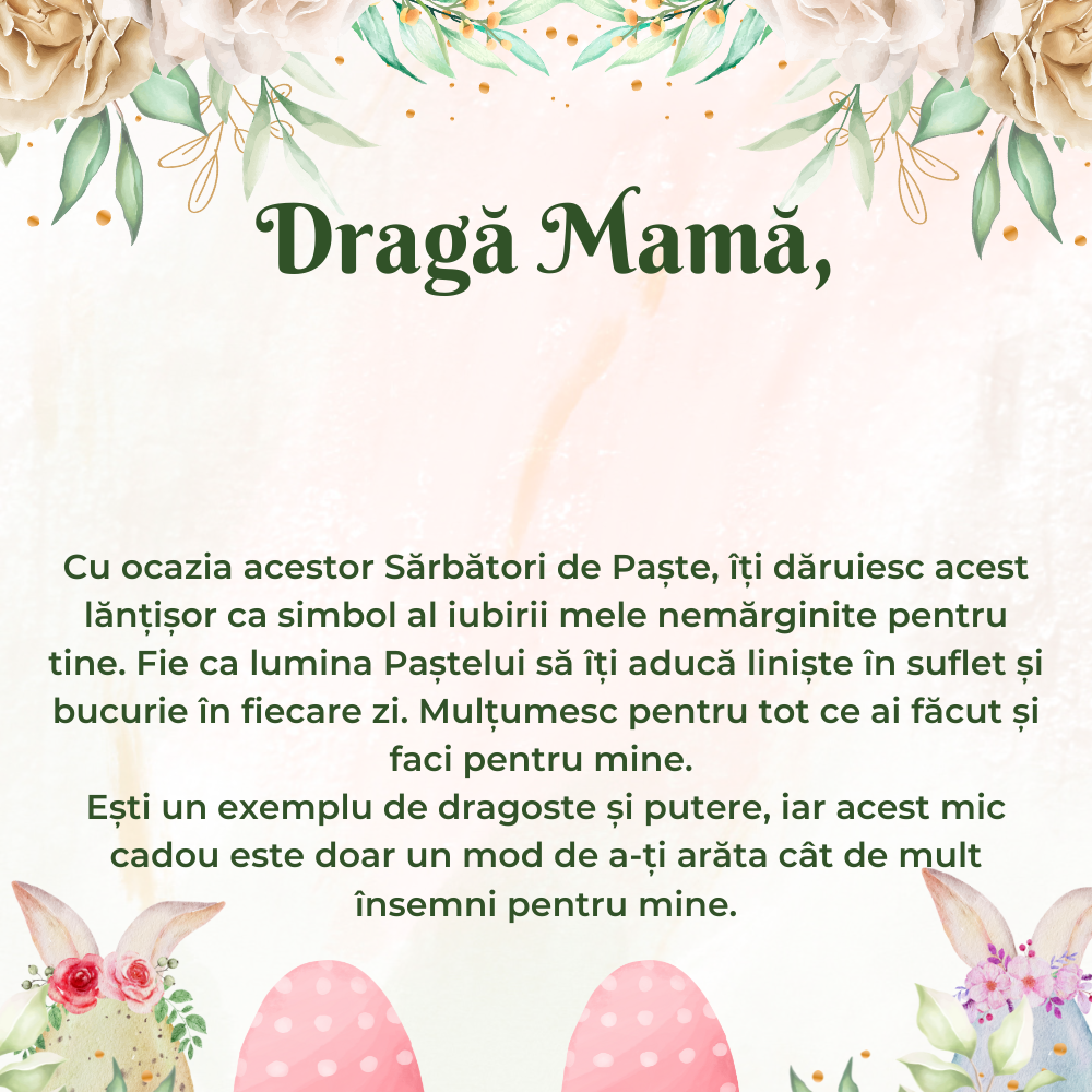 pentru mama de paste