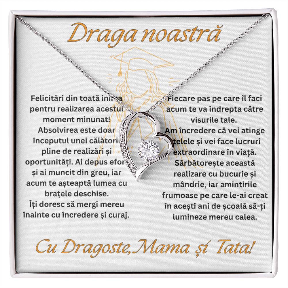 Cadou Fiica Absolvire - Colier Argint Love Heart
