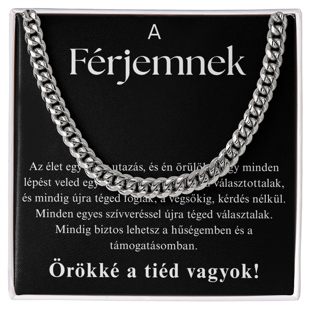 Ajándék a férjnek – Cuban Link nyaklánc