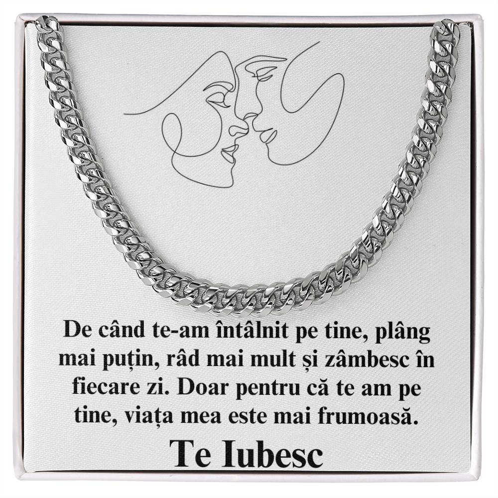 Cadou Personalizat Sot - colier Cuban Link