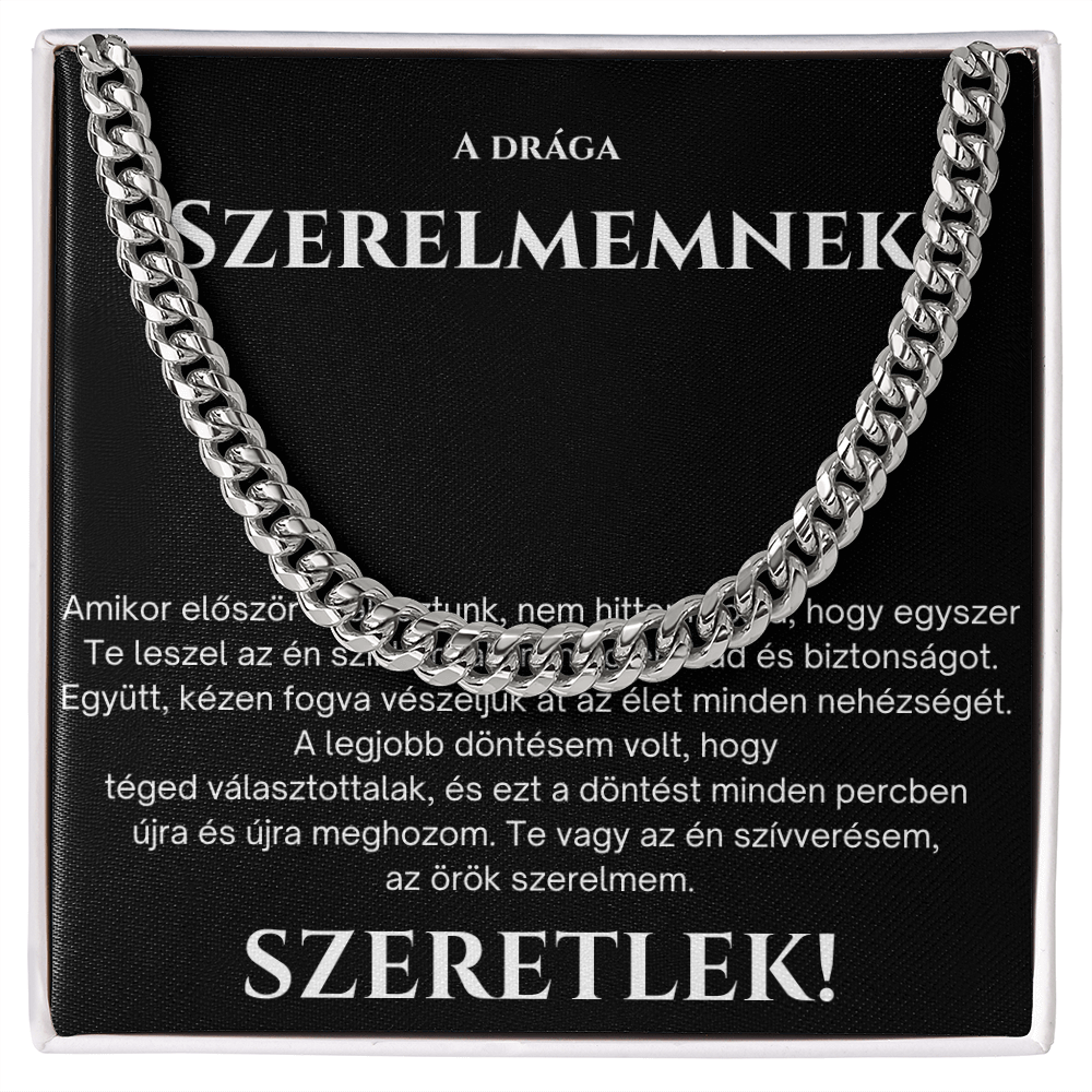 Ajándék a férjnek – Cuban Link nyaklánc
