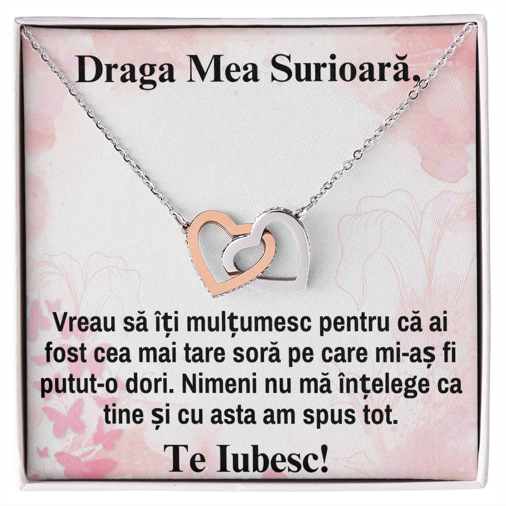 Bijuterie Pentru Sora – Colier Inimi Pereche