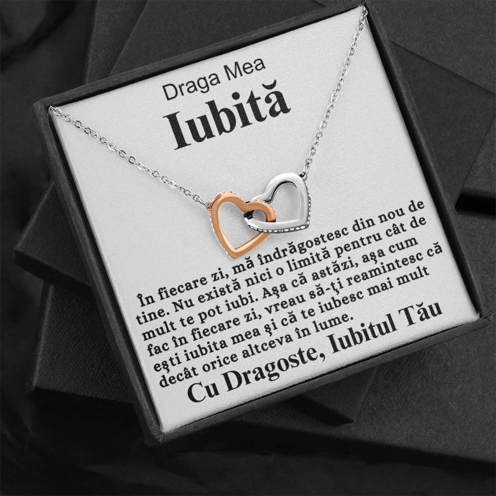Draga Mea Iubită- Colier Inimi Love Connection