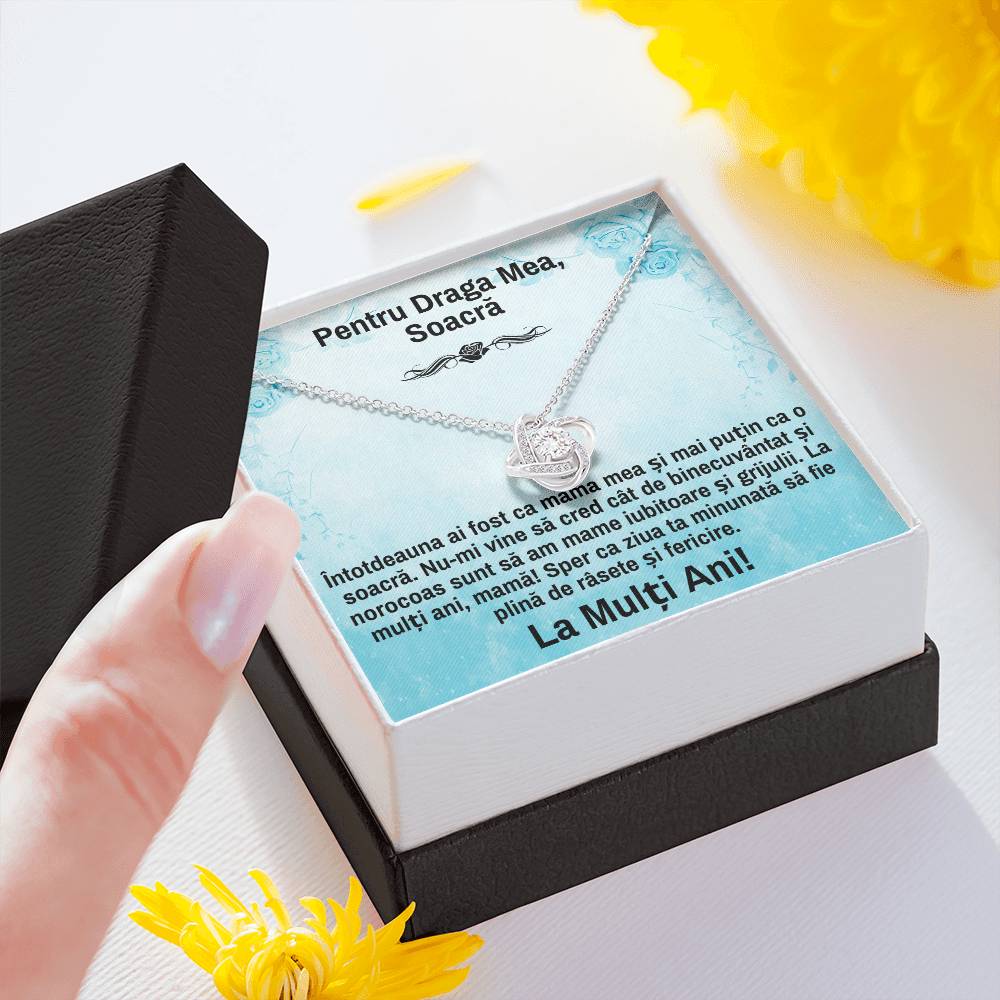 Cadou Pentru Soacra De Ziua Ei - Colier Love Knot Forever