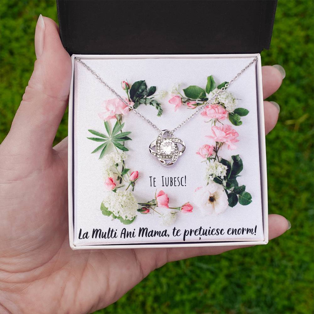 Cadou pt Mama - Colier Love Knot